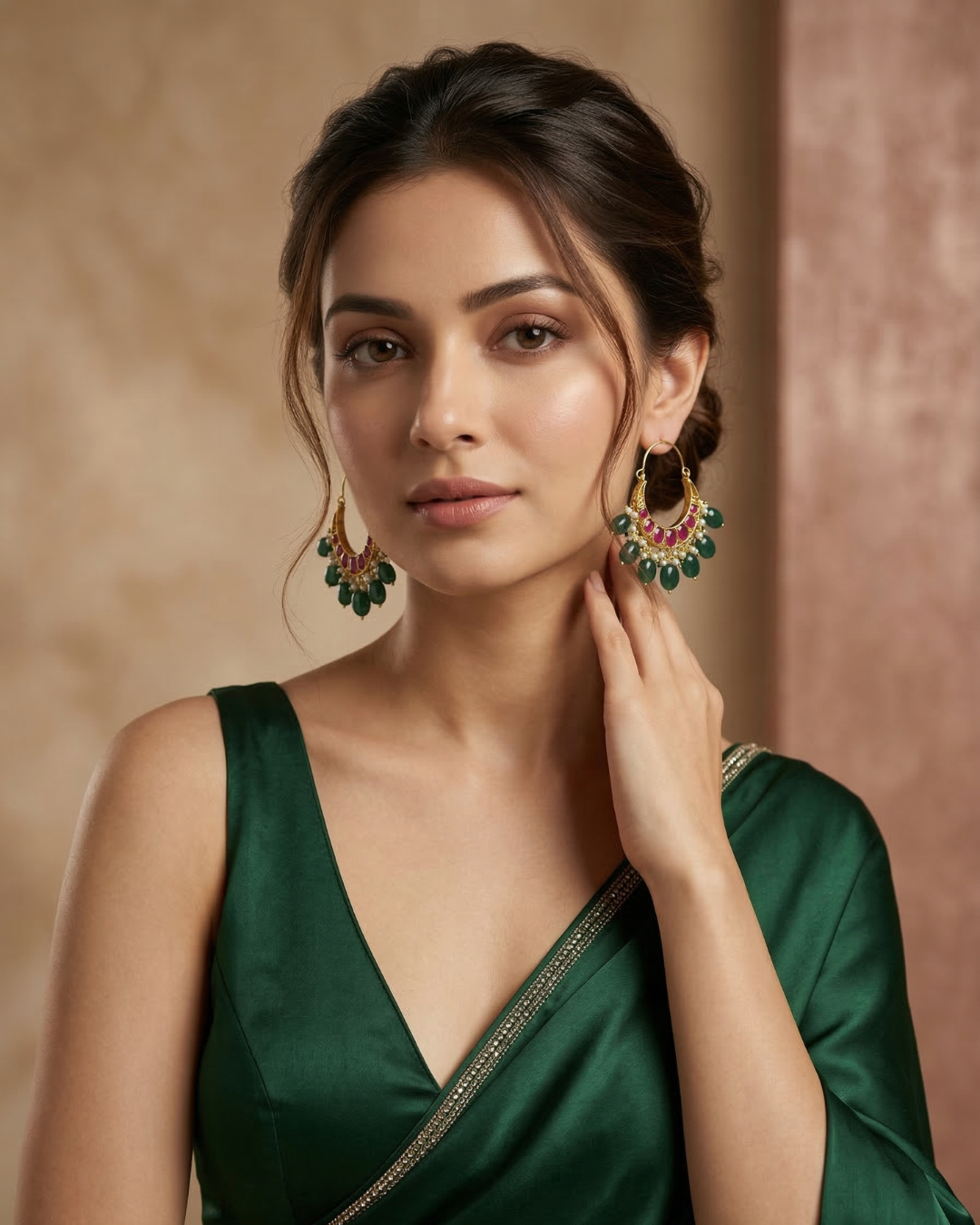 Gulzar Chandbali – Traditional Artificial Chandbali Earrings for Women