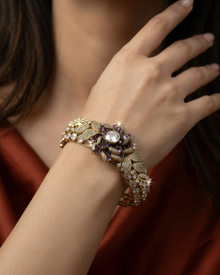 Phool Kumari Bracelet – Elegant Artificial Floral Bracelet for Women