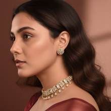 Noor Bella Choker Necklace – Kundan Pearl Artificial Jewellery Set | Noor by Ornista