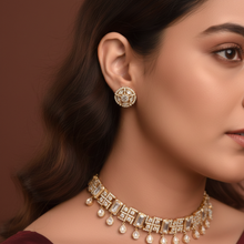 Noor Bella Choker Necklace – Kundan Pearl Artificial Jewellery Set | Noor by Ornista