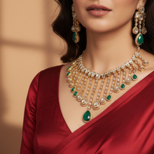 Raj Mahal Polki Necklace Set