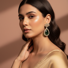 Anaya Drops – Blue Stone Kundan Style Artificial Earrings for Party & Festive Wear