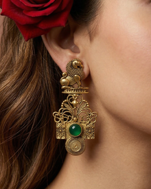 Gul Noor Earrings – Elegant Artificial Earrings for Women