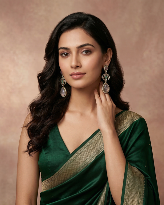Shahi Noor Drops – Elegant Artificial Drop Earrings for Women