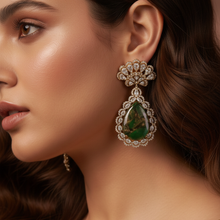 Anaya Drops – Blue Stone Kundan Style Artificial Earrings for Party & Festive Wear