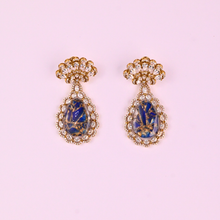 Anaya Drops – Blue Stone Kundan Style Artificial Earrings for Party & Festive Wear