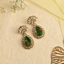 Anaya Drops – Blue Stone Kundan Style Artificial Earrings for Party & Festive Wear