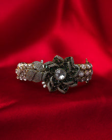 Phool Kumari Bracelet – Elegant Artificial Floral Bracelet for Women