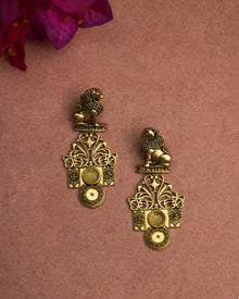 Gul Noor Earrings – Elegant Artificial Earrings for Women