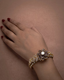 Phool Kumari Bracelet – Elegant Artificial Floral Bracelet for Women