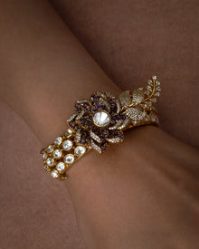 Phool Kumari Bracelet – Elegant Artificial Floral Bracelet for Women