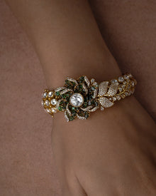 Phool Kumari Bracelet – Elegant Artificial Floral Bracelet for Women