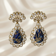 Anaya Drops – Blue Stone Kundan Style Artificial Earrings for Party & Festive Wear