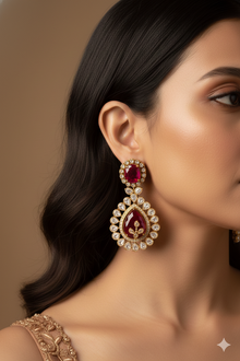 Taj Polki Choker Necklace Set – Pink Polki Artificial Jewellery | Noor by Ornista