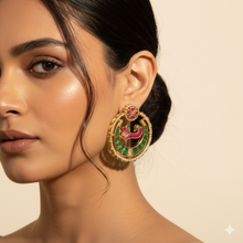 Meher Drops – Gold-Plated Kundan Style Artificial Earrings for Wedding & Festive Wear