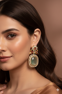 Zara Necklace – Multicolour Kundan Style Artificial Necklace Set for Wedding & Festive Wear