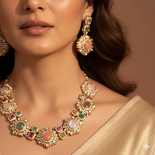 Heer Haar – Multicolour Kundan Style Artificial Necklace Set for Wedding & Festive Wear