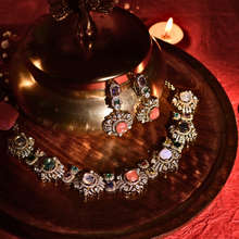 Heer Haar – Multicolour Kundan Style Artificial Necklace Set for Wedding & Festive Wear