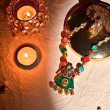 Kaya Long Necklace – Multicolour Temple Style Artificial Long Necklace for Festive & Traditional Wear