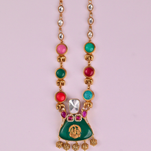 Kaya Long Necklace – Multicolour Temple Style Artificial Long Necklace for Festive & Traditional Wear