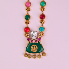 Kaya Long Necklace – Multicolour Temple Style Artificial Long Necklace for Festive & Traditional Wear