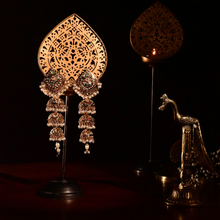 Kudi Panjaban Jhumka – Multicolour Kundan Artificial Bridal Jhumka | Noor by Ornista