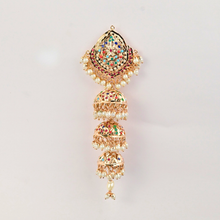 Kudi Panjaban Jhumka – Multicolour Kundan Artificial Bridal Jhumka | Noor by Ornista