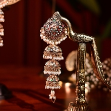 Kudi Panjaban Jhumka – Multicolour Kundan Artificial Bridal Jhumka | Noor by Ornista