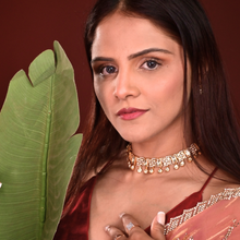Noor Bella Choker Necklace – Kundan Pearl Artificial Jewellery Set | Noor by Ornista