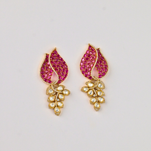 Rosa Earrings – Pink Kundan Drop Artificial Earrings | Noor by Ornista