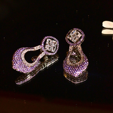 Sitara Dangles Earrings – Pink Crystal Artificial Dangle Earrings | Noor by Ornista