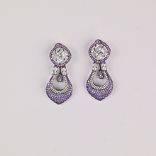 Sitara Dangles Earrings – Pink Crystal Artificial Dangle Earrings | Noor by Ornista