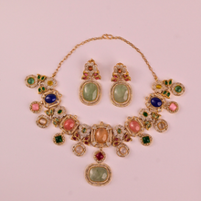 Zara Necklace – Multicolour Kundan Style Artificial Necklace Set for Wedding & Festive Wear